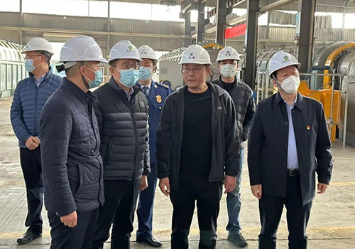 市领导督察我司企业安全生产工作